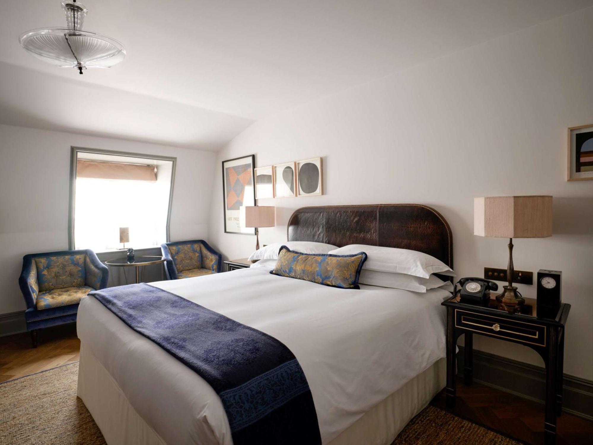 Nomad London Hotel Bagian luar foto A bedroom at the hotel
